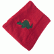 Kinderbadetuch rot Dino